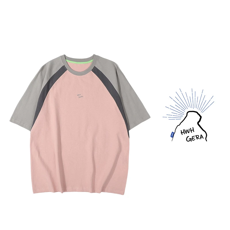 特6629-Mountain Outdoor轻量化户外夏季拼接短袖拼色圆领上衣