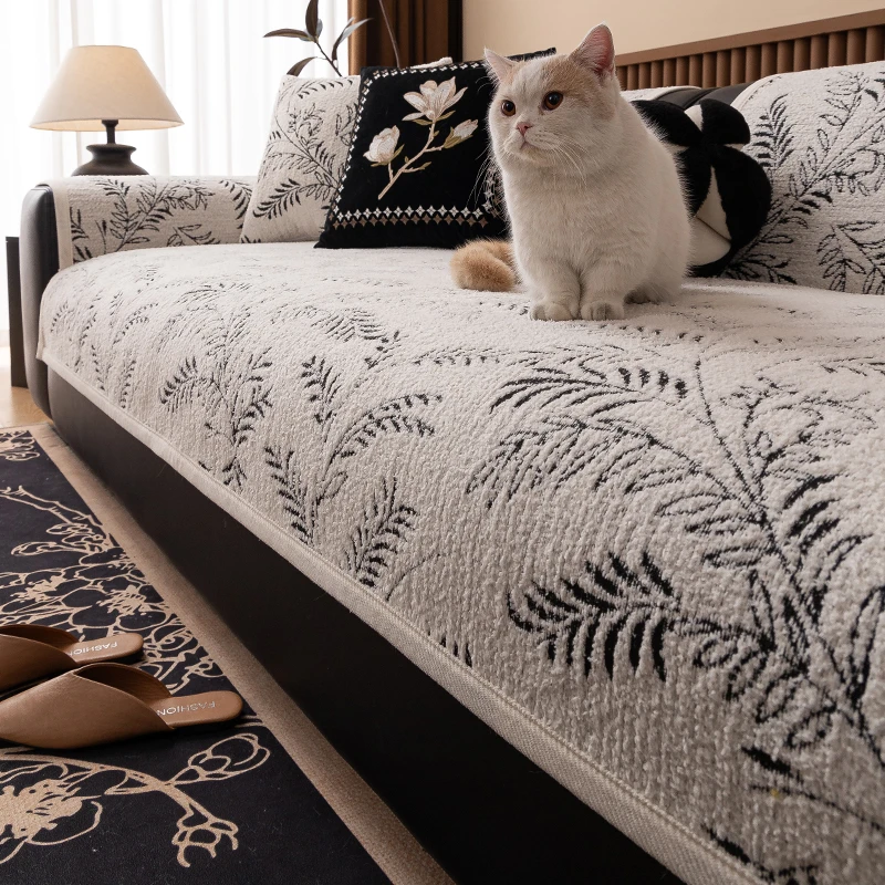 半边绒沙发垫秋冬沙发沙发套罩2025新款高级感防猫抓直排坐垫盖布