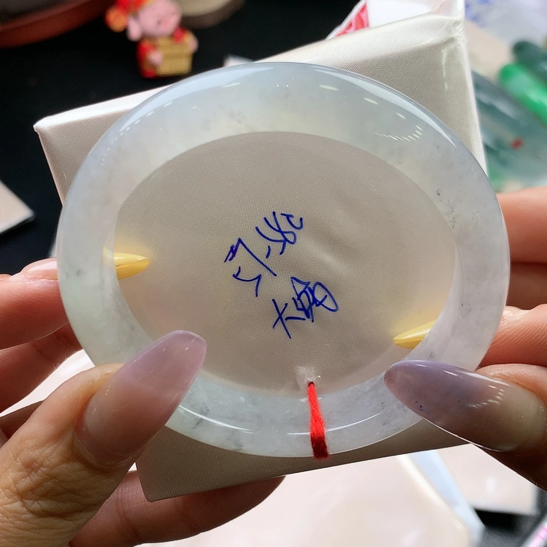 翡翠未镶嵌手镯58正