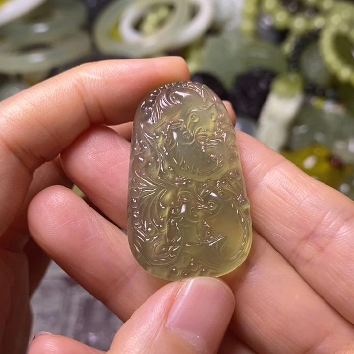 岫玉天然岫玉挂件未镶嵌