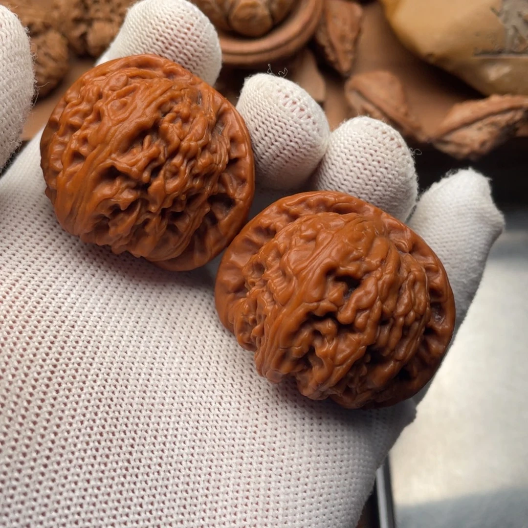 吊坠文玩核桃闷白43尺