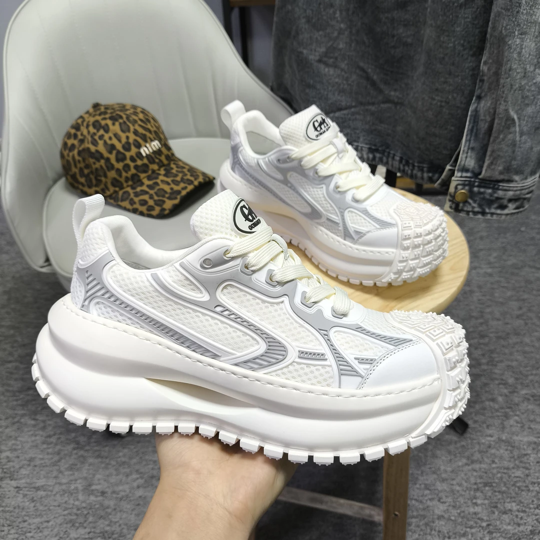 厚底男夏季春季新款休闲鞋舒适百搭运动网面干净感痞帅男鞋