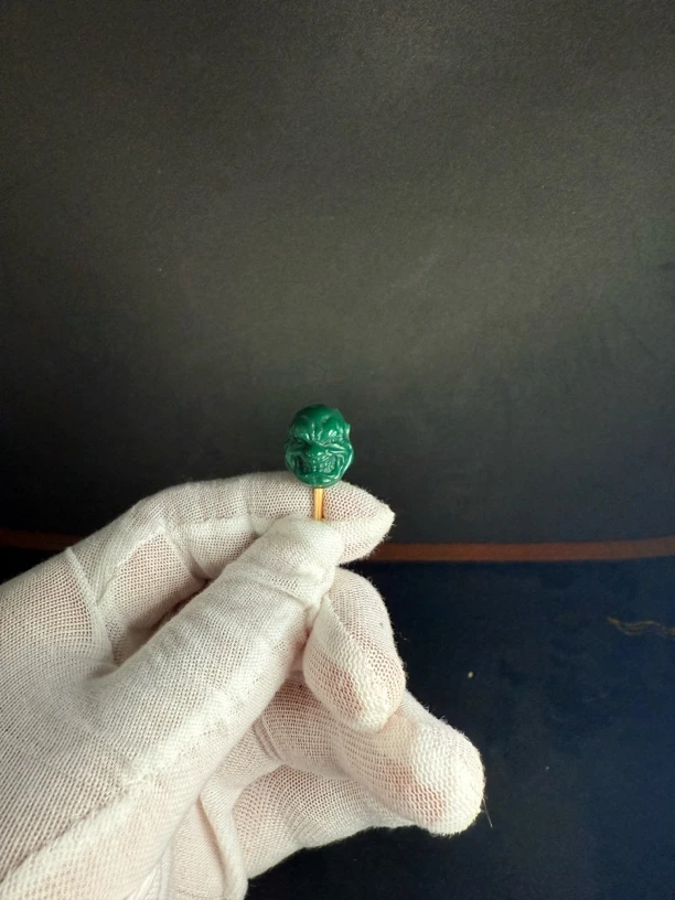 纯手工精修恶僧雪巴琉璃克万色系小恶灵背云猴头椰蒂文玩配饰