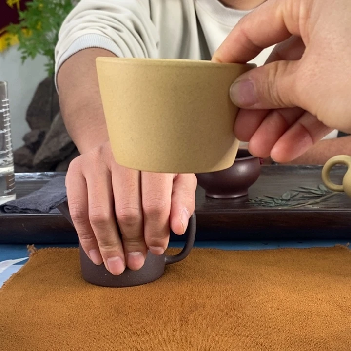 紫砂茶壶本绿主人杯130左右的容量