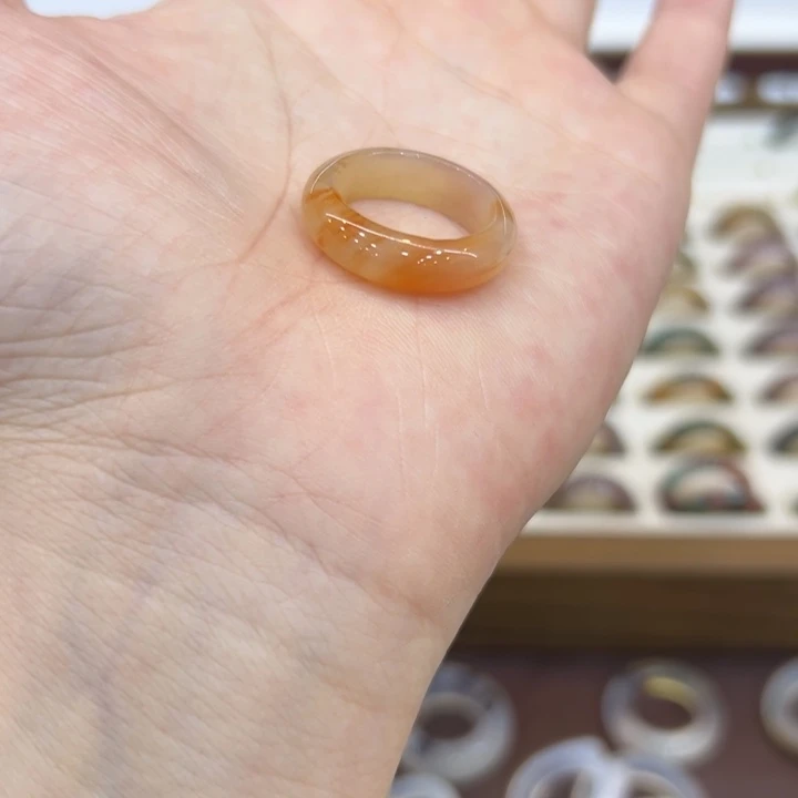 玛瑙/玉髓合金戒指23港13