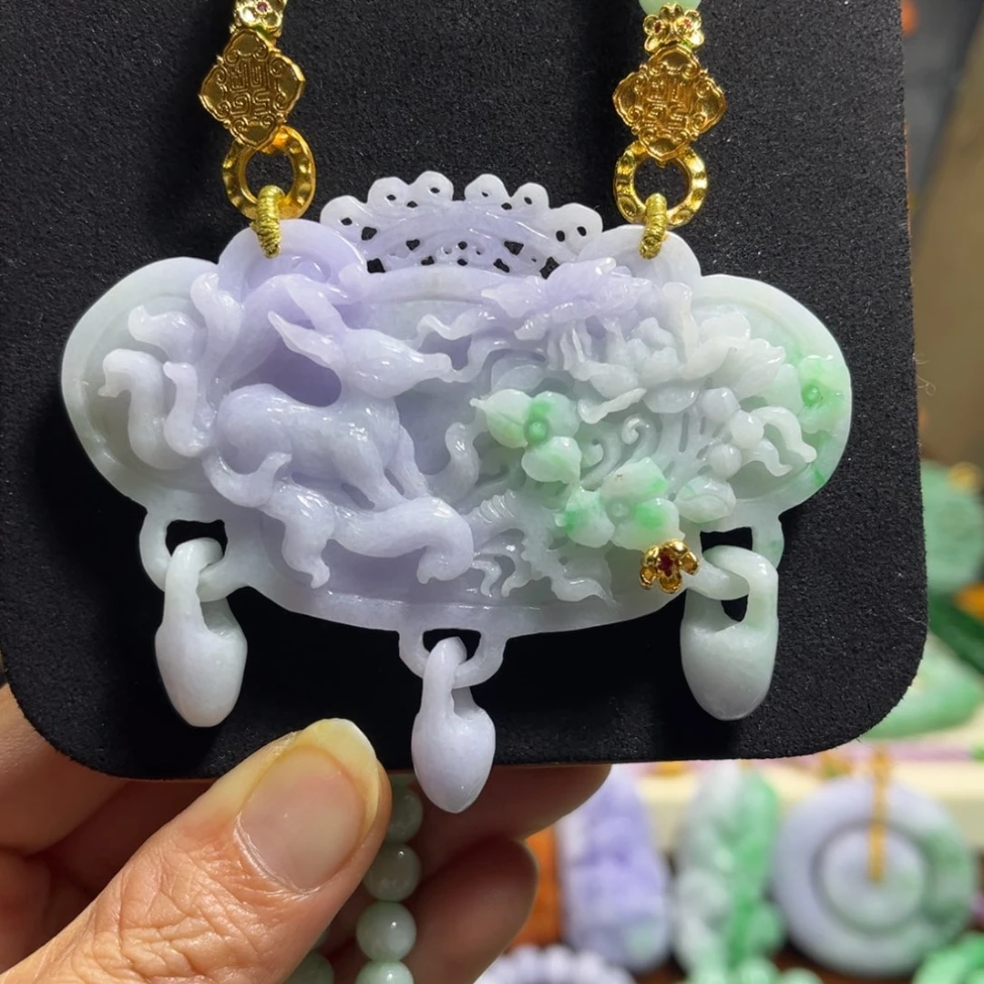 翡翠未镶嵌颈饰天然翡翠