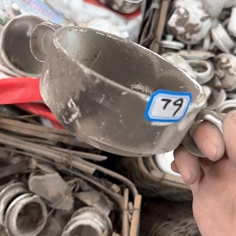 瓷片国营厂库存微瑕10厘米79