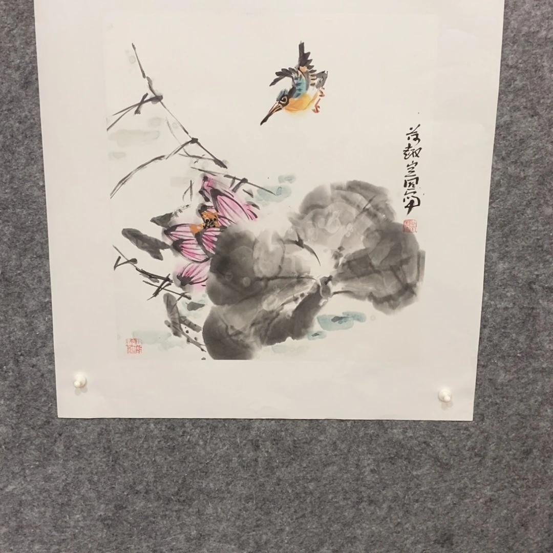 国画尚定固国画花鸟作品