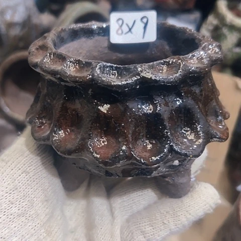 红陶粗陶花盆手工