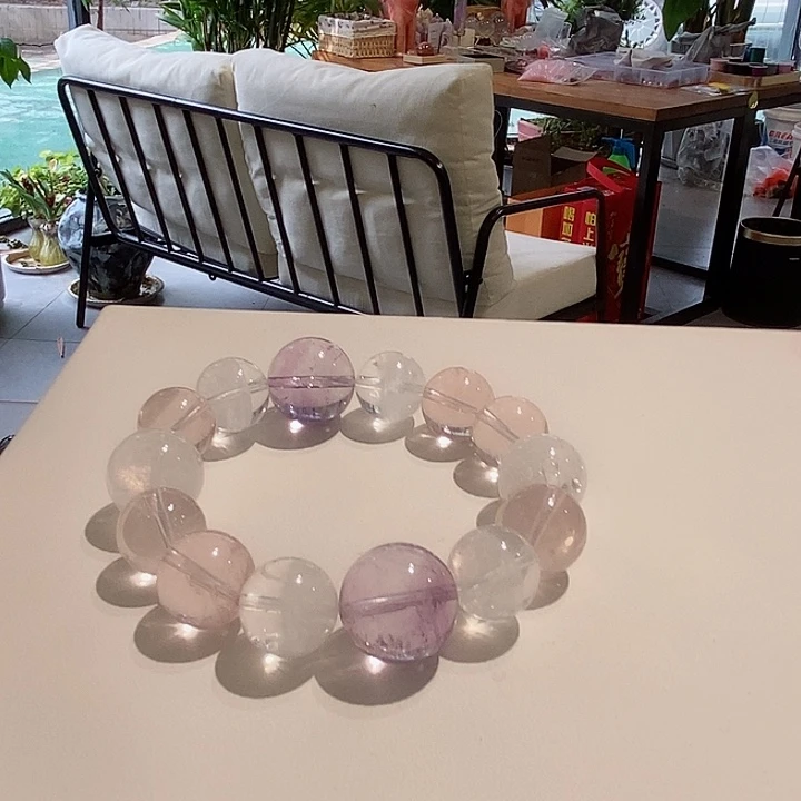 水晶手链未镶嵌粉黛手链13➕