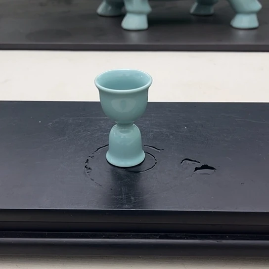 蒸***蒸青焱汝瓷天青小杯