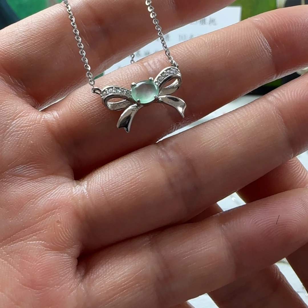 翡翠银S925镶嵌戒指