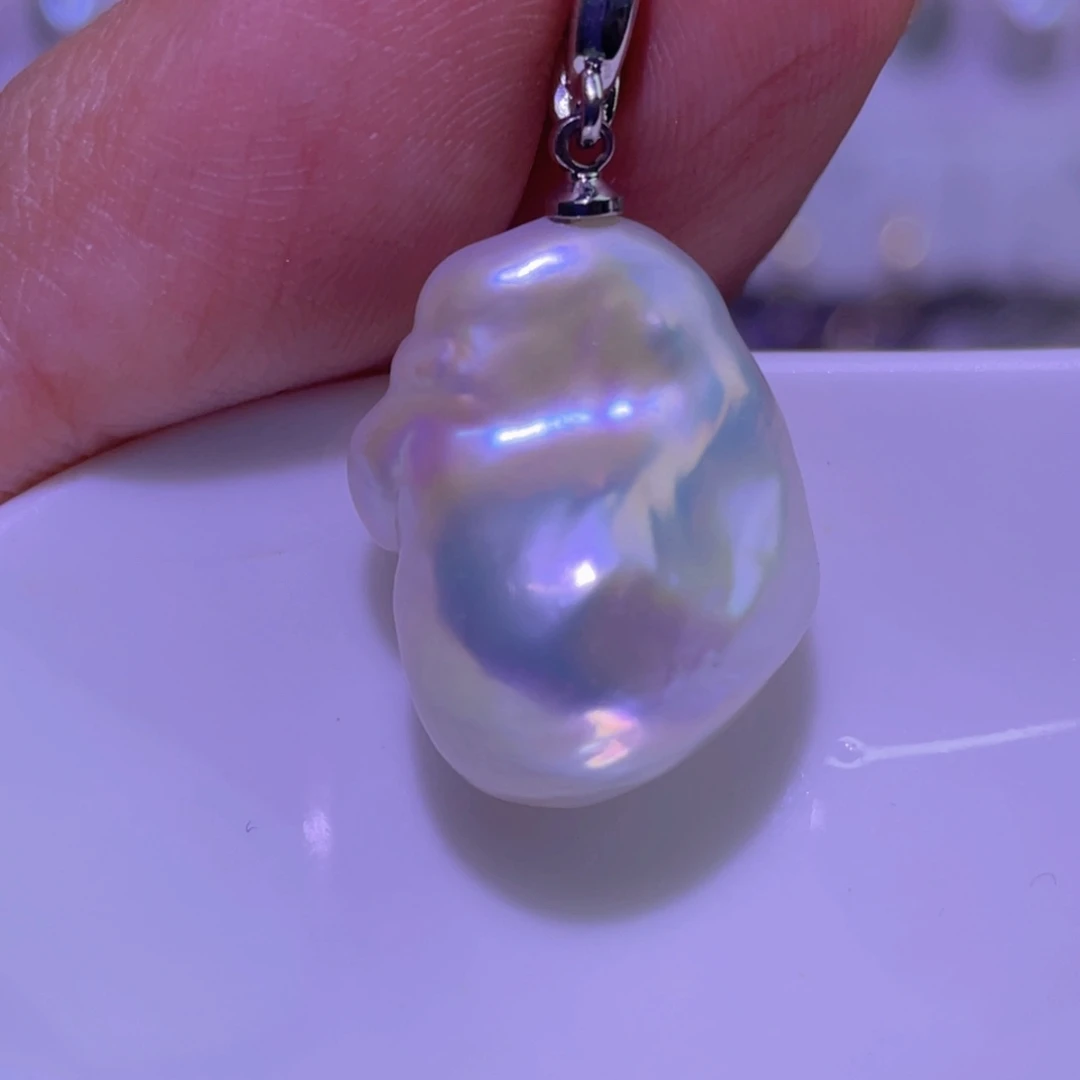 淡水珍珠未镶嵌天然淡水珍珠吊坠