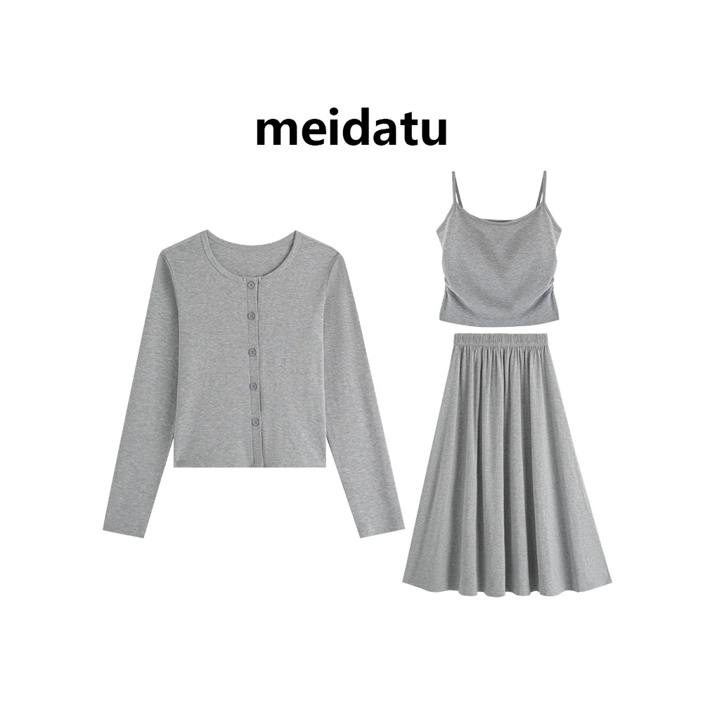 美哒兔（破价款）舒适高极灰三件套（高个子版）CD292-8QG