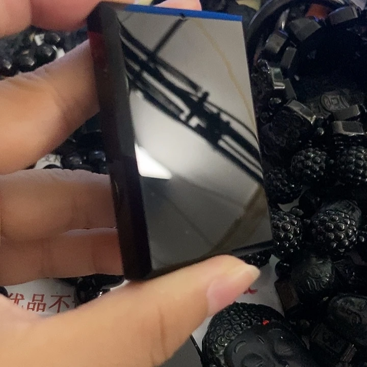 小***边翡翠未镶嵌颈饰墨翠