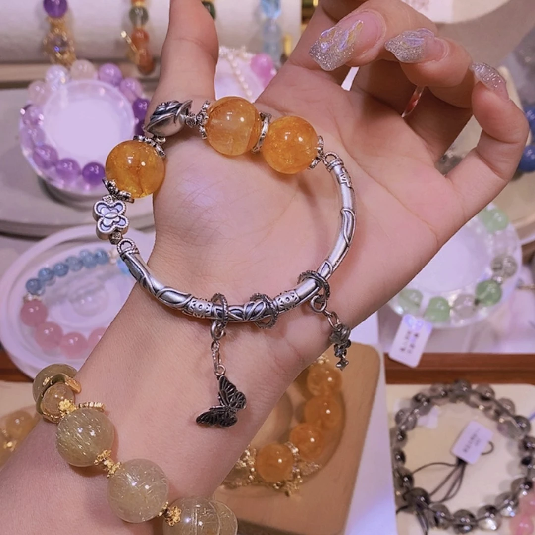 水晶手链未镶嵌半**盖差价