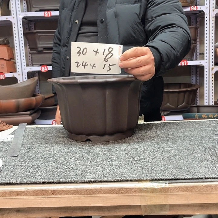 紫砂花盆渡*人紫砂等传统