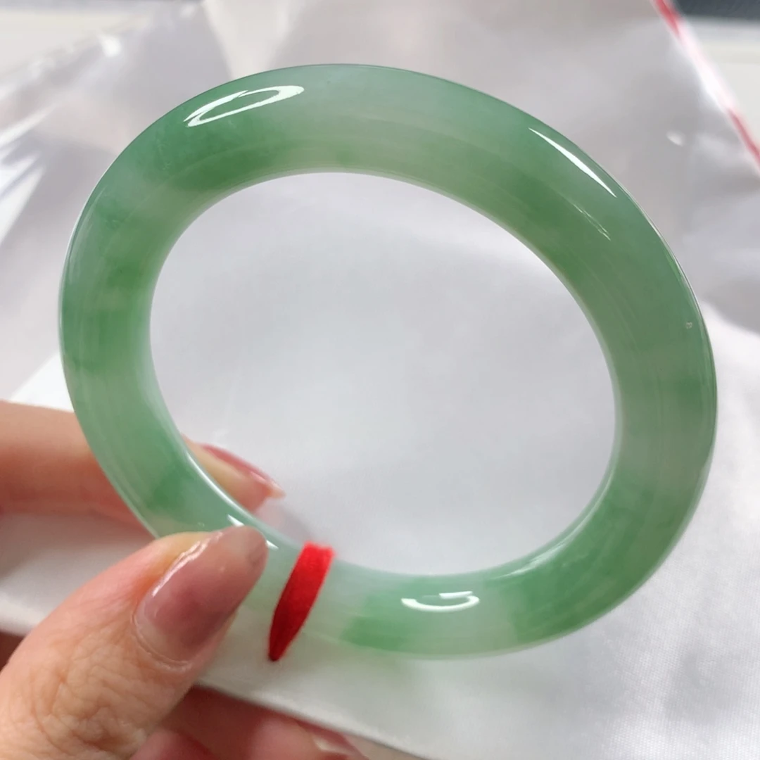 未镶嵌手镯翡翠 圆条