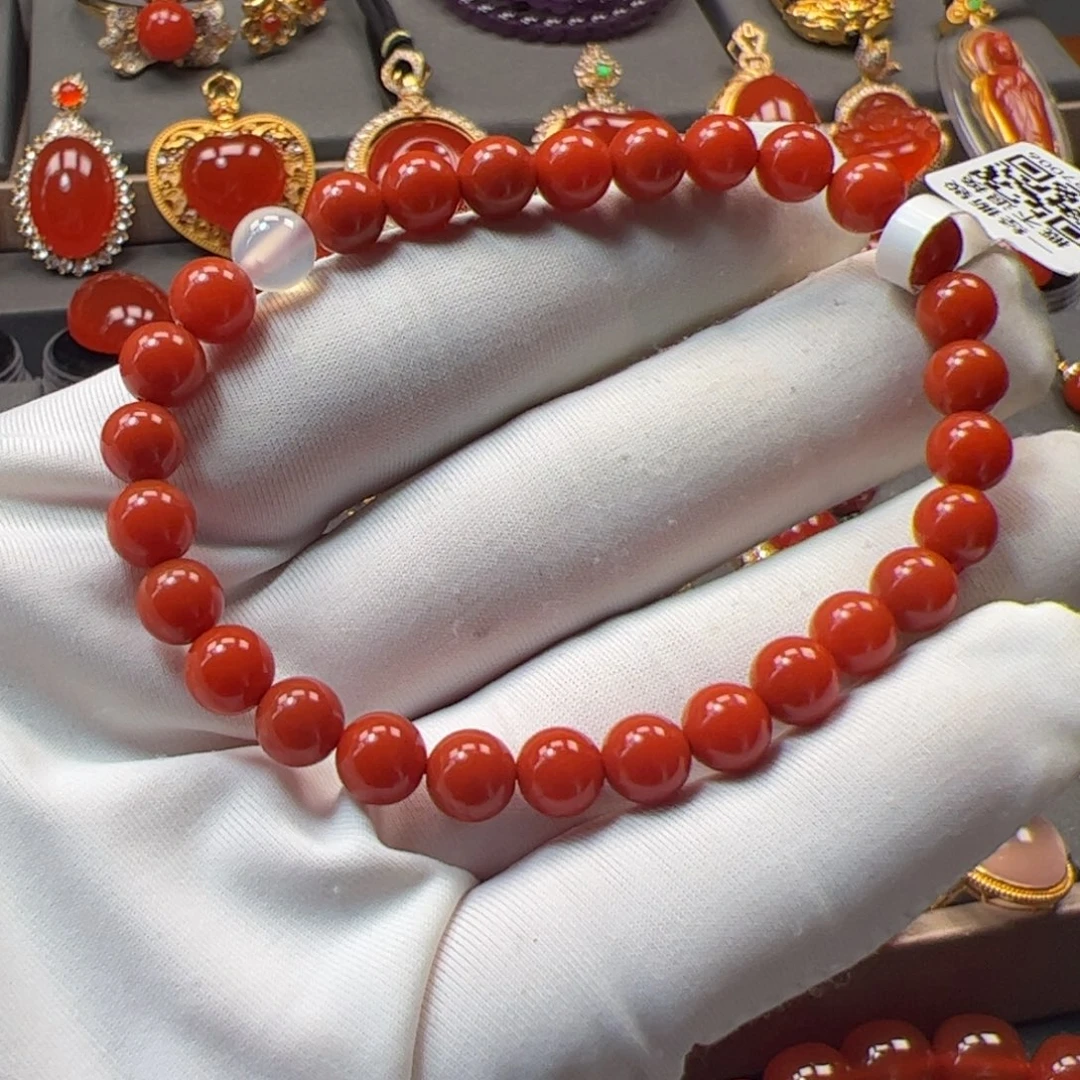 南红玛瑙未镶嵌手串