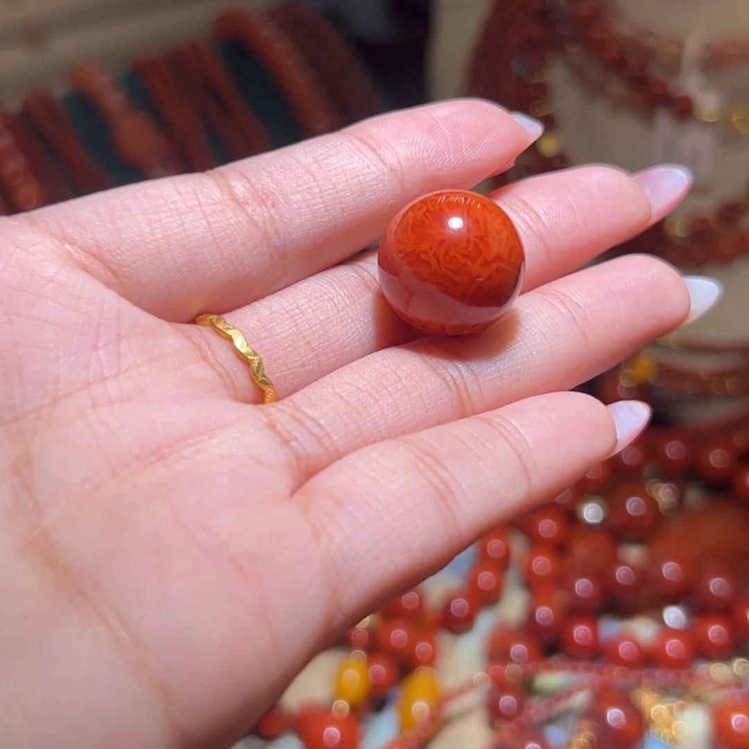 南红玛瑙未镶嵌手链16m