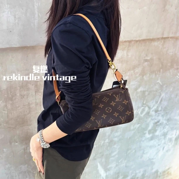 95新 LouisVuitton/路易威登 复燃精选/老花大麻将芯片款无原肩带