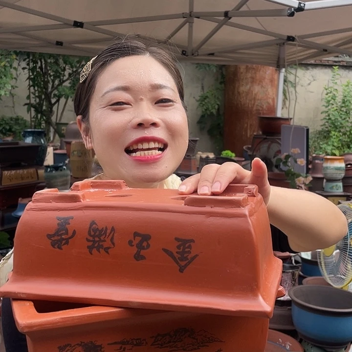 26+26红马槽花盆紫砂花盆