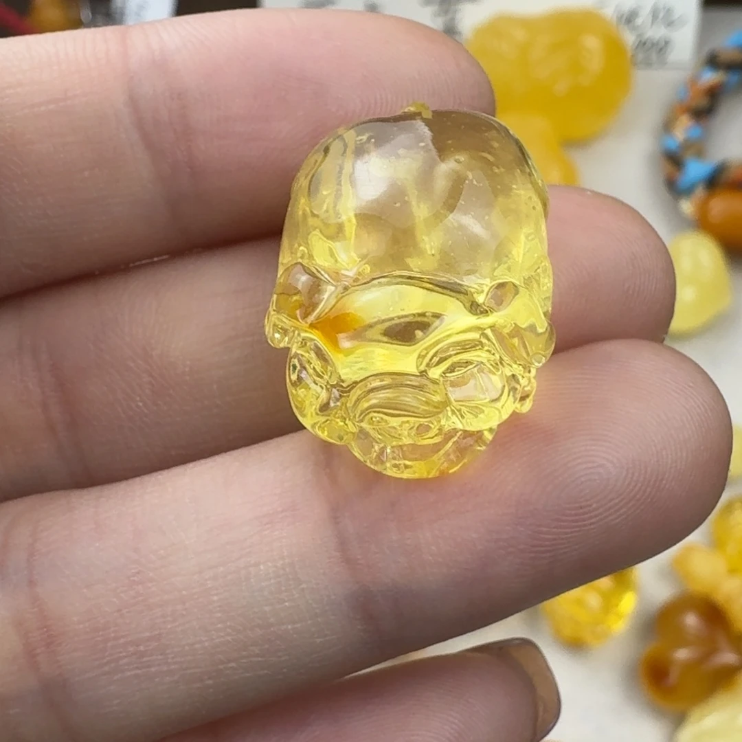 蜜蜡未镶嵌珠宝奇石全品吊坠孔 22.8×16.5×11mm