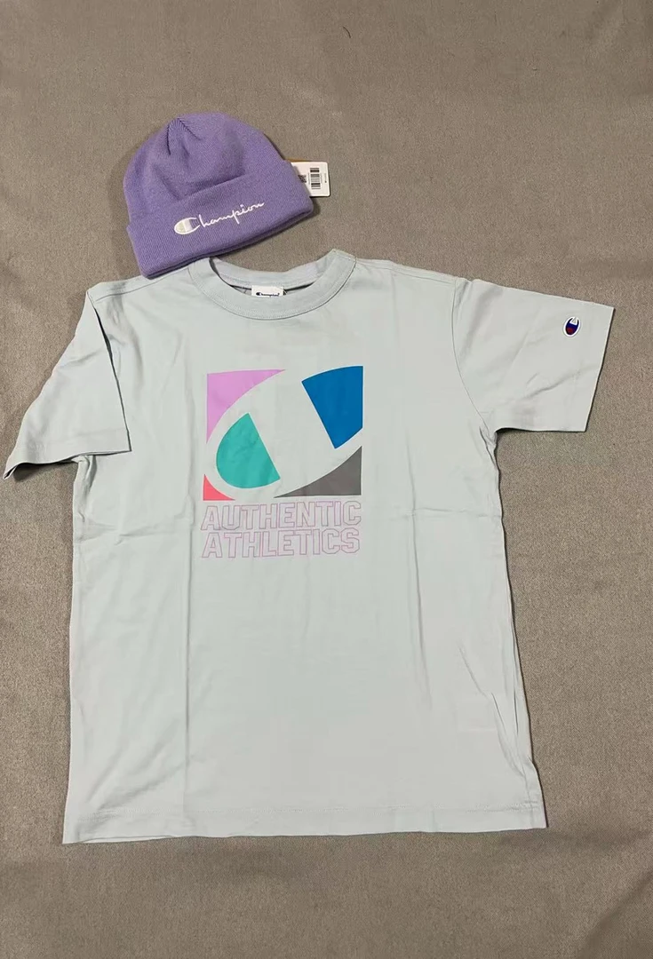 CHAMPION正品冠军男女经典大LOGO短袖C3-X341