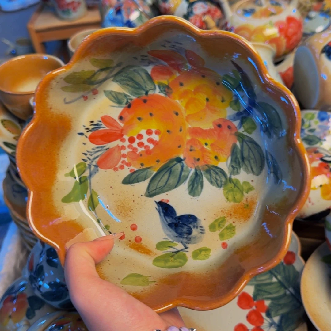 瓷片景德镇陶瓷手工手绘