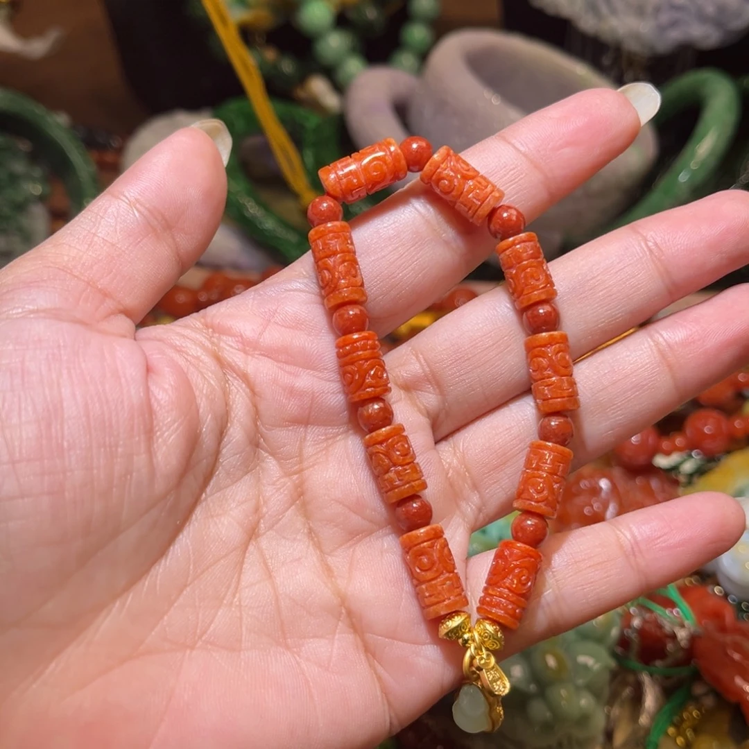 用***8颈饰未镶嵌翡翠手链