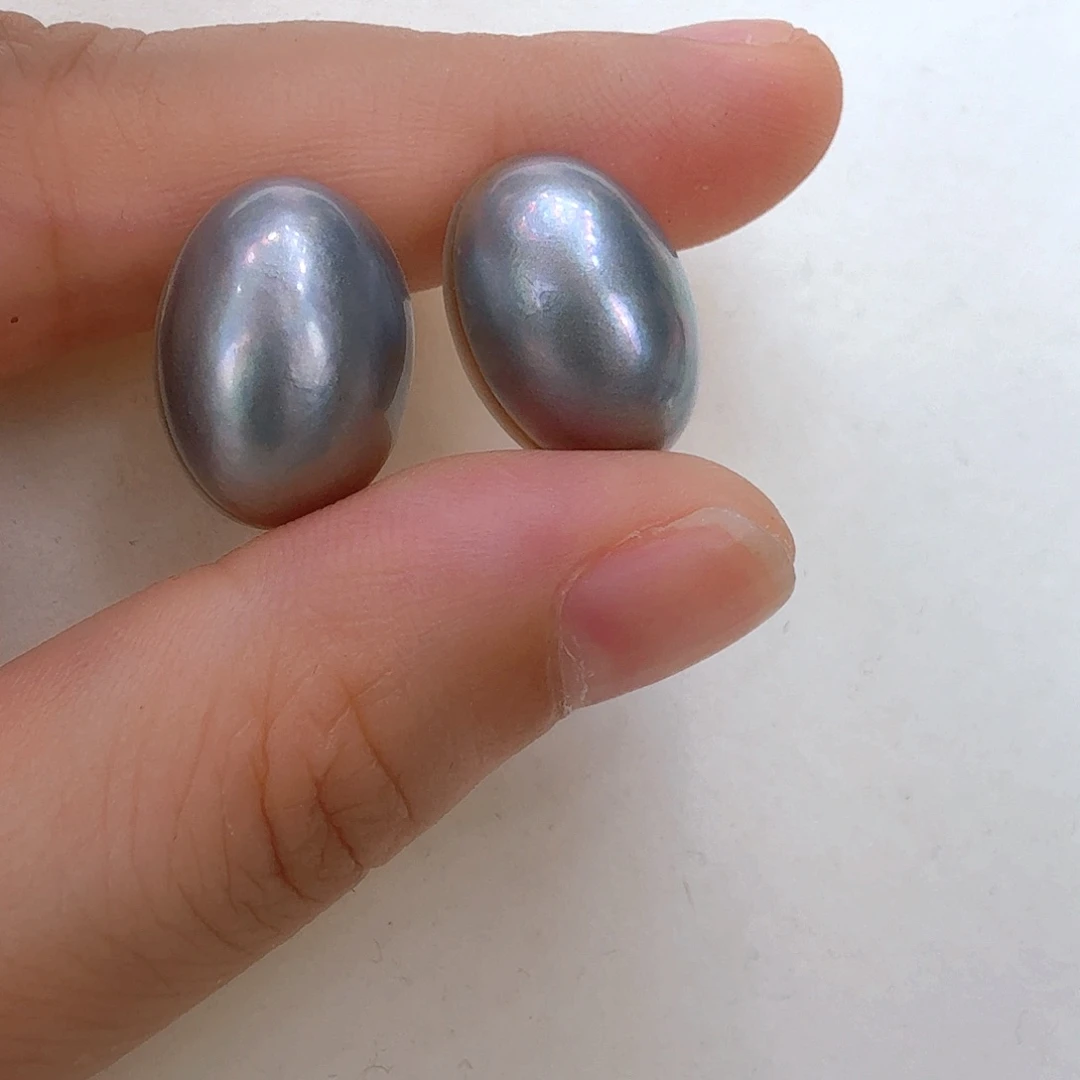 银S925镶嵌耳饰淡水珍珠