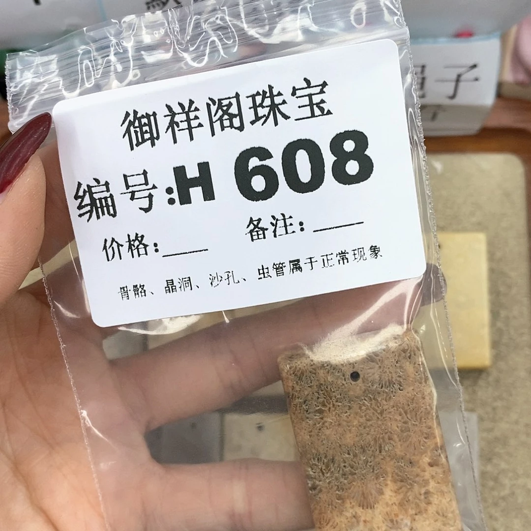 硅化珊瑚（珊瑚玉）H未镶嵌L***理
