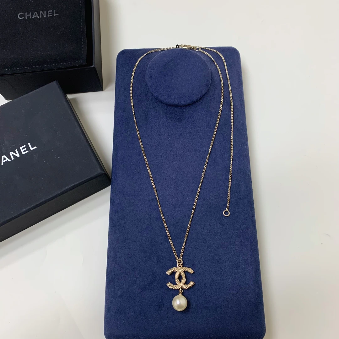 99新 Chanel/香奈儿 【难收】Chanel 珍珠双C项链长短两用-0449