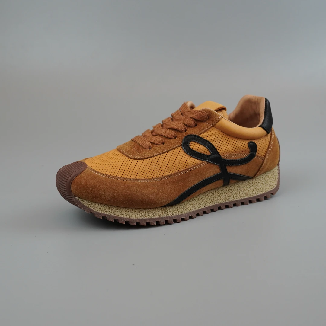 男士舒适时尚秋季欧若动感风欧若智性风机能激光透气孔慢跑阿甘鞋