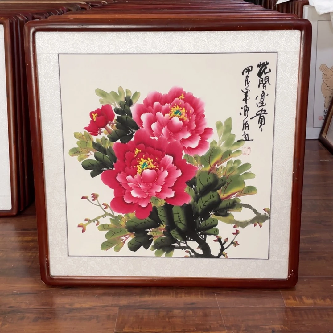 国画带框尺寸63*63厘米