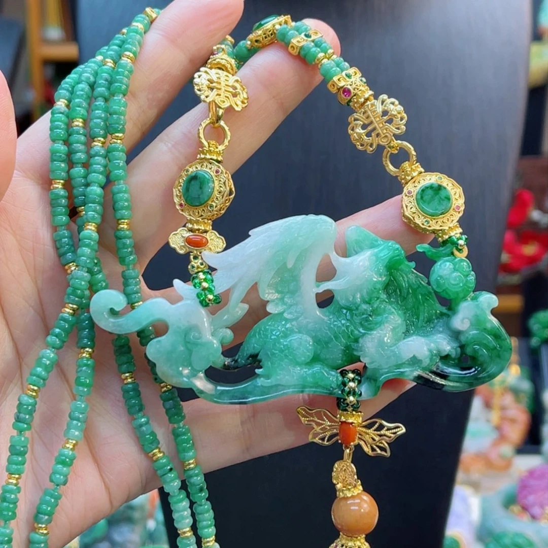 翡翠毛衣链未镶嵌48小时鉴赏期