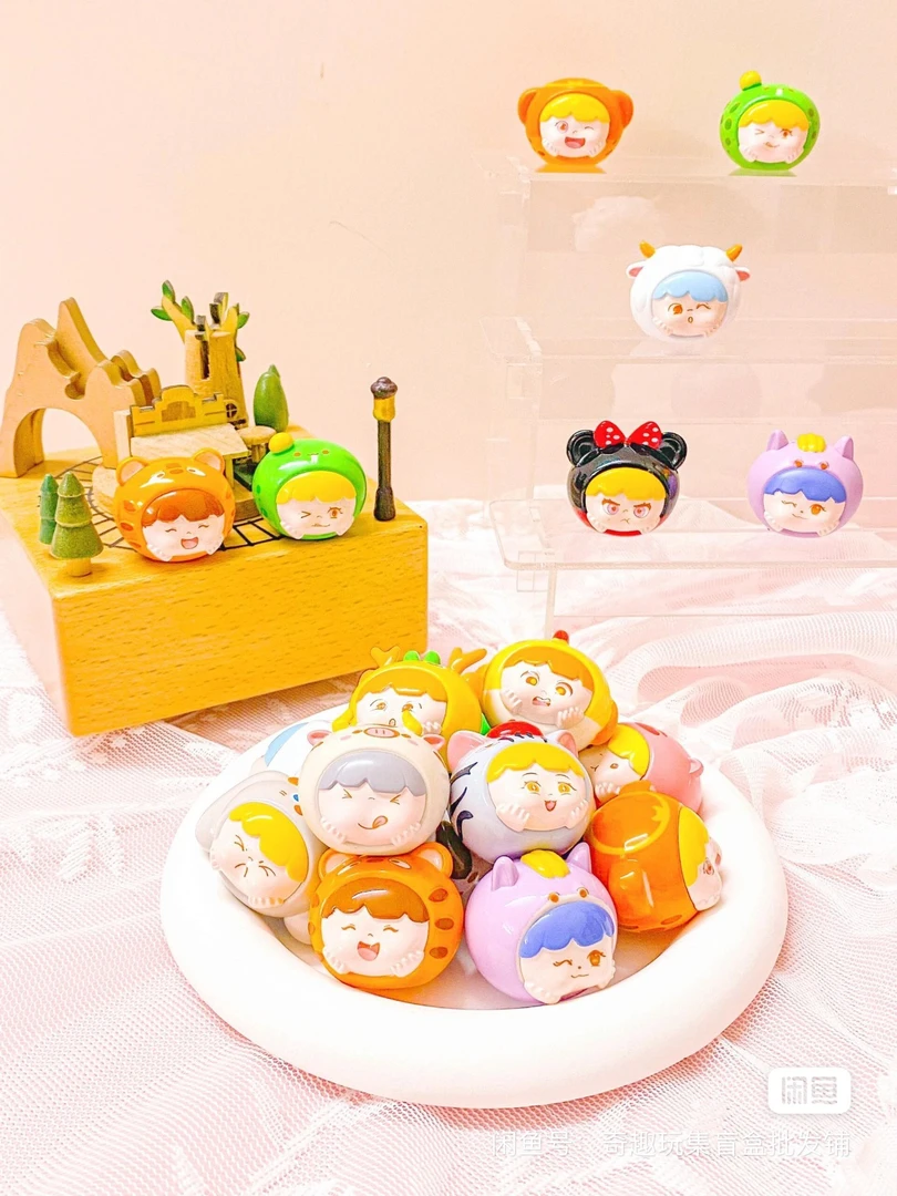 【拆盒】十二生肖迷你贴贴乐 潮玩玩具盲盒