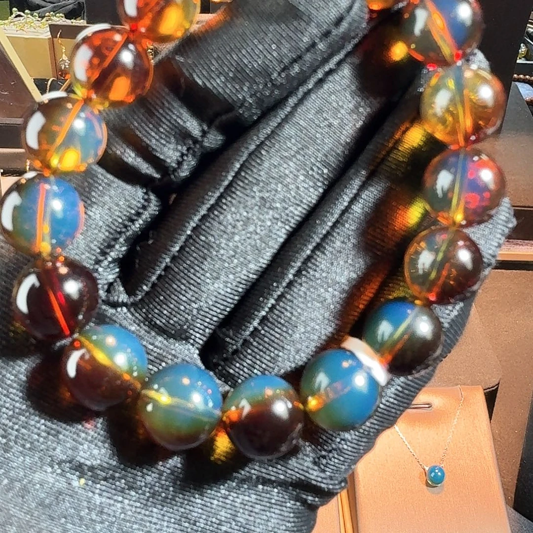 琥珀未镶嵌手链墨西哥