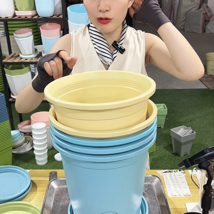 圆形控根口24高24混色5个带托