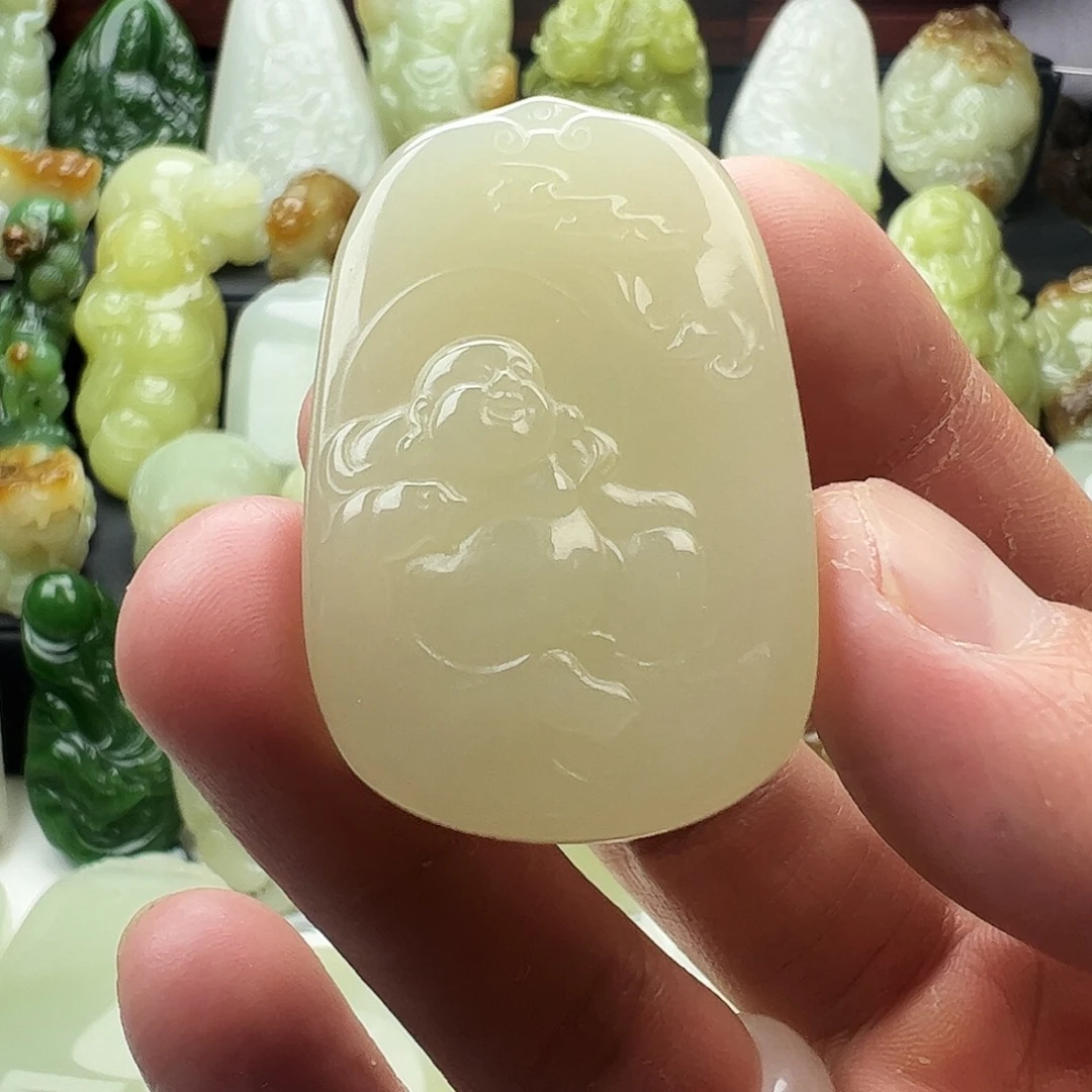 和田玉未镶嵌挂件