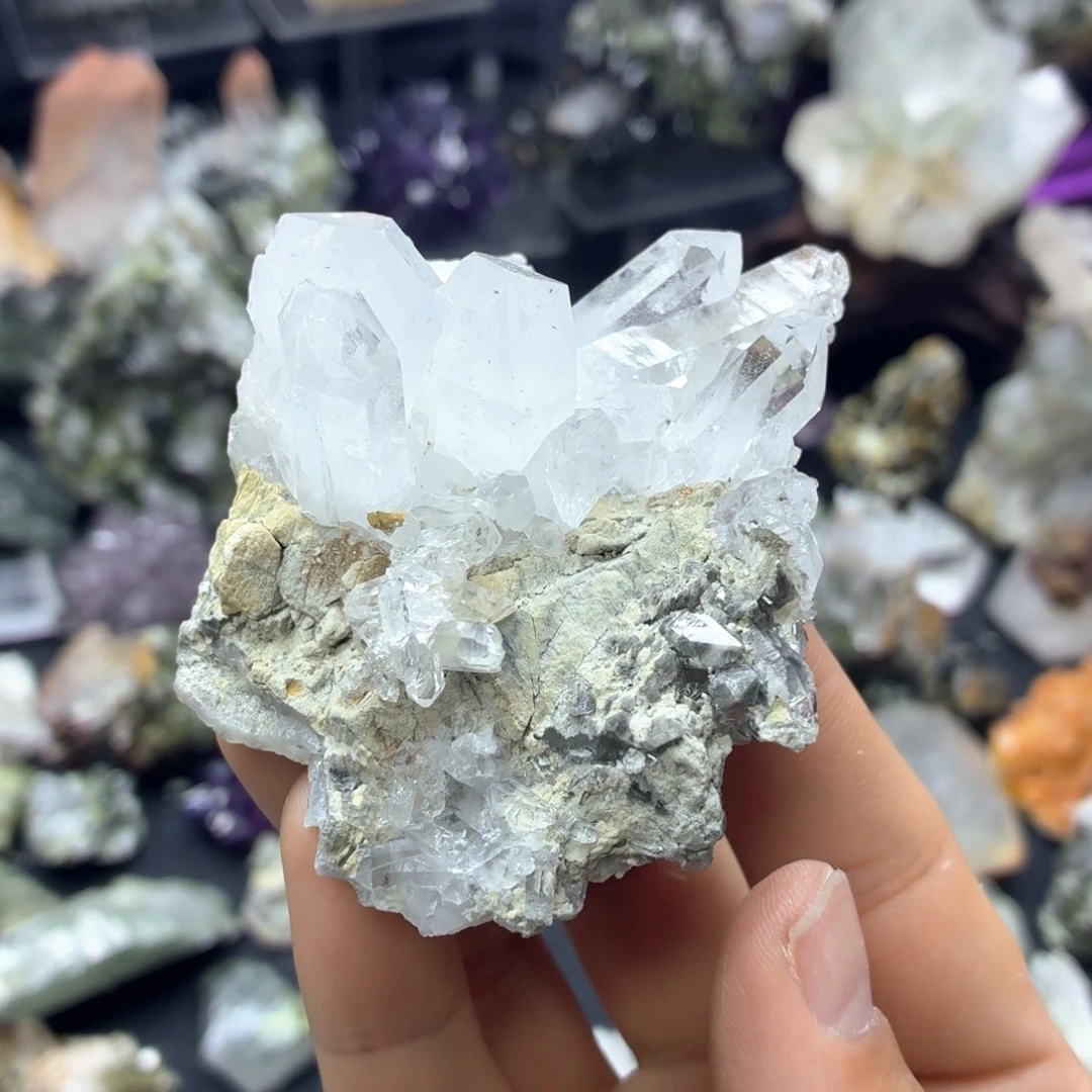 石材福利白水晶簇