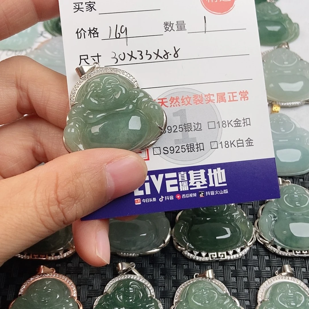 翡翠银S925镶嵌颈饰