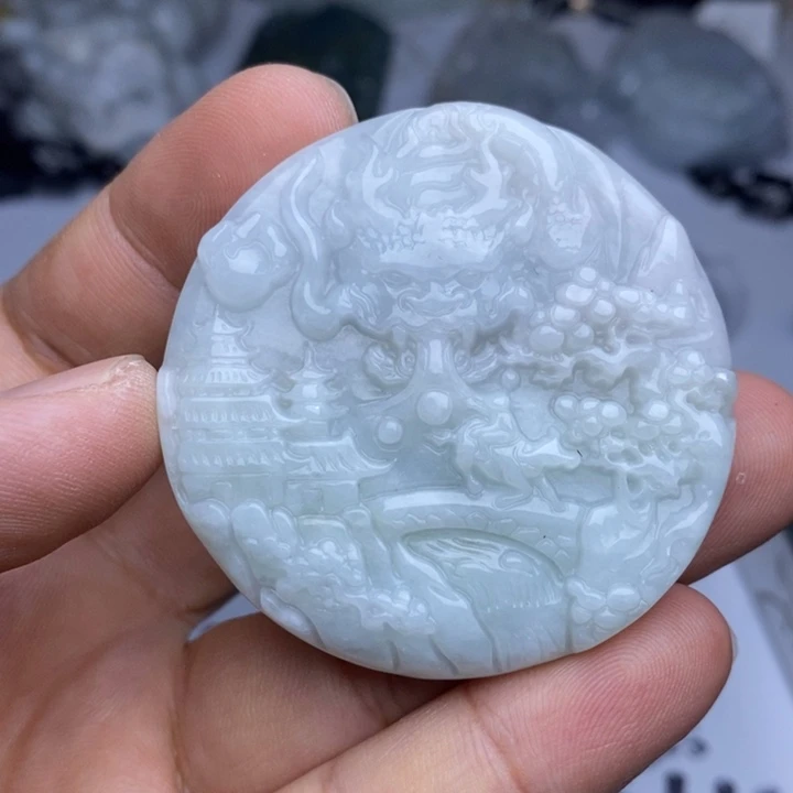 翡翠未镶嵌颈饰翡翠