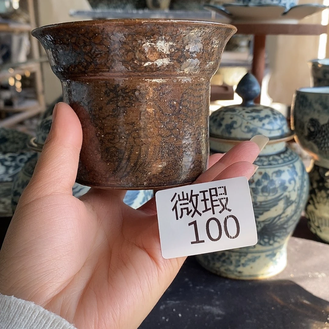 陶手工手绘青花高温陶瓷
