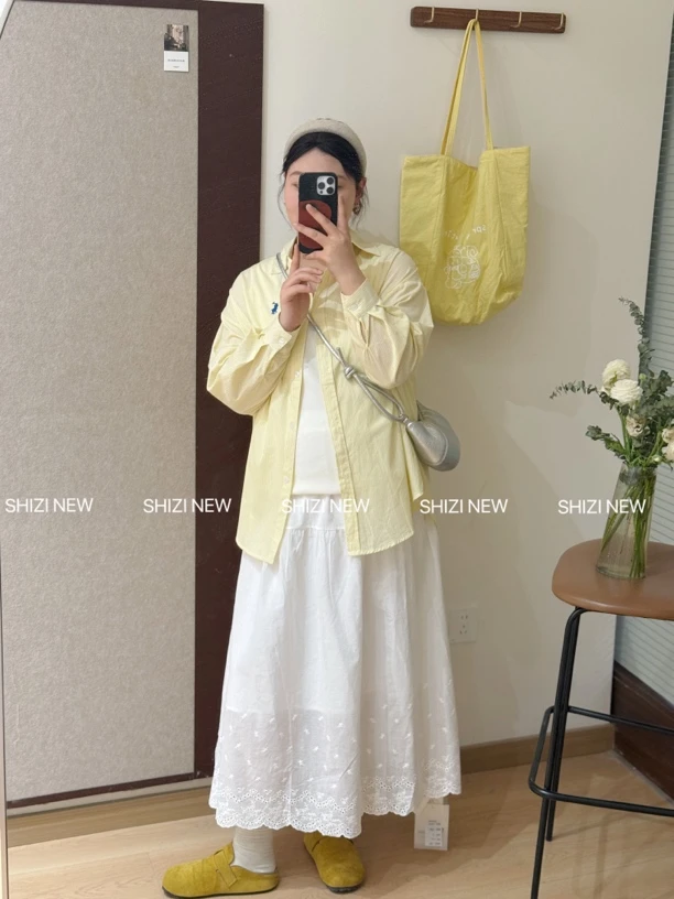 大码麻棉韩系衬衫