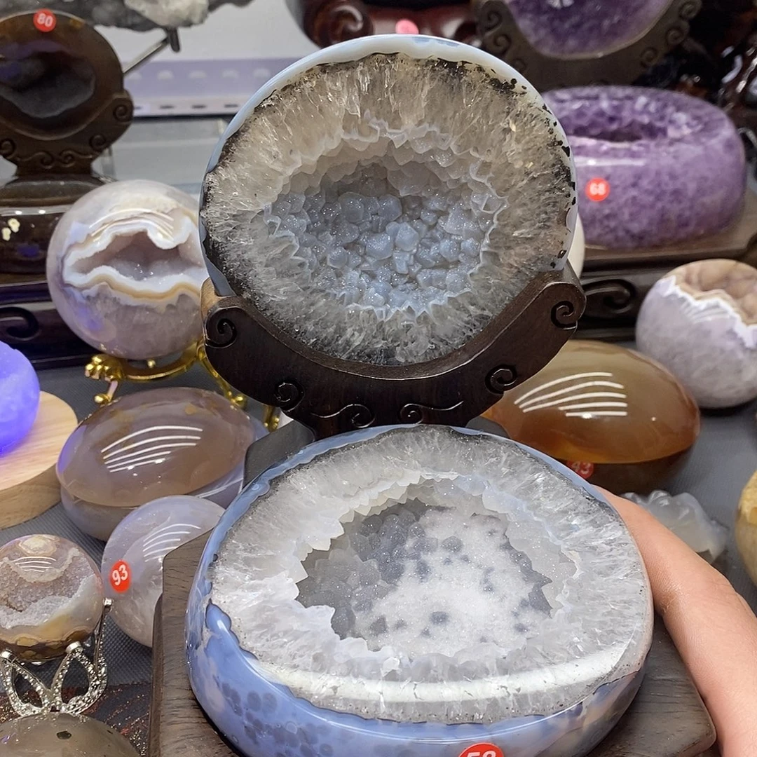 未镶嵌紫晶摆件冰山雪景