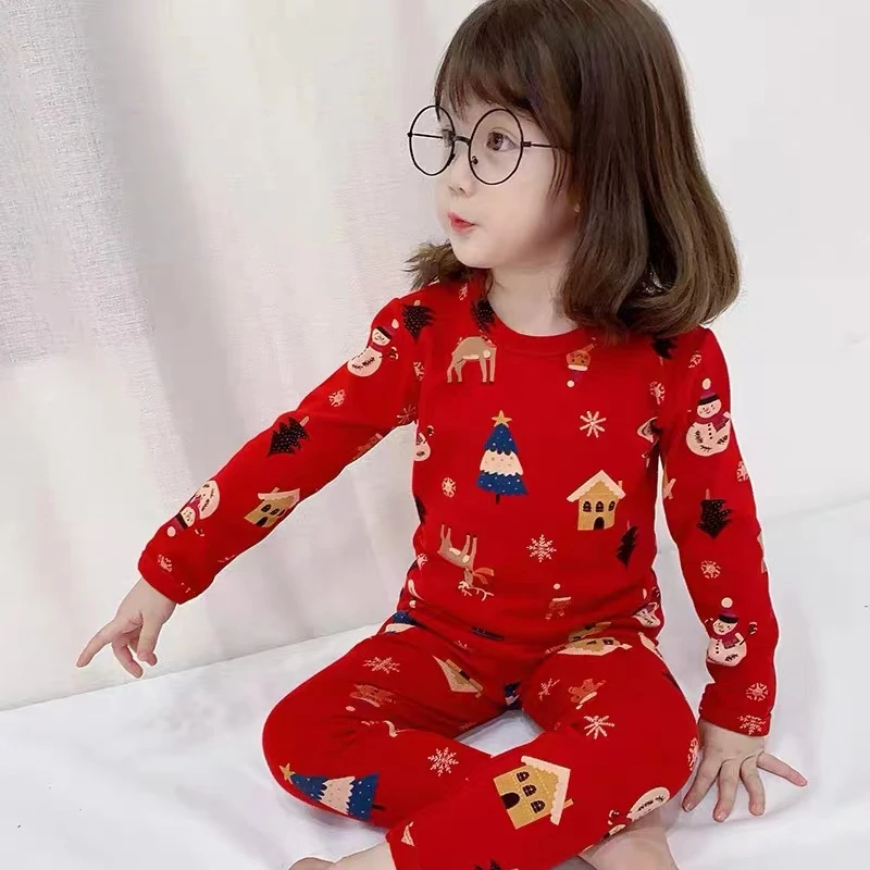 【米果妈】儿童2025冬季新款卡通秋衣秋裤套装B4900