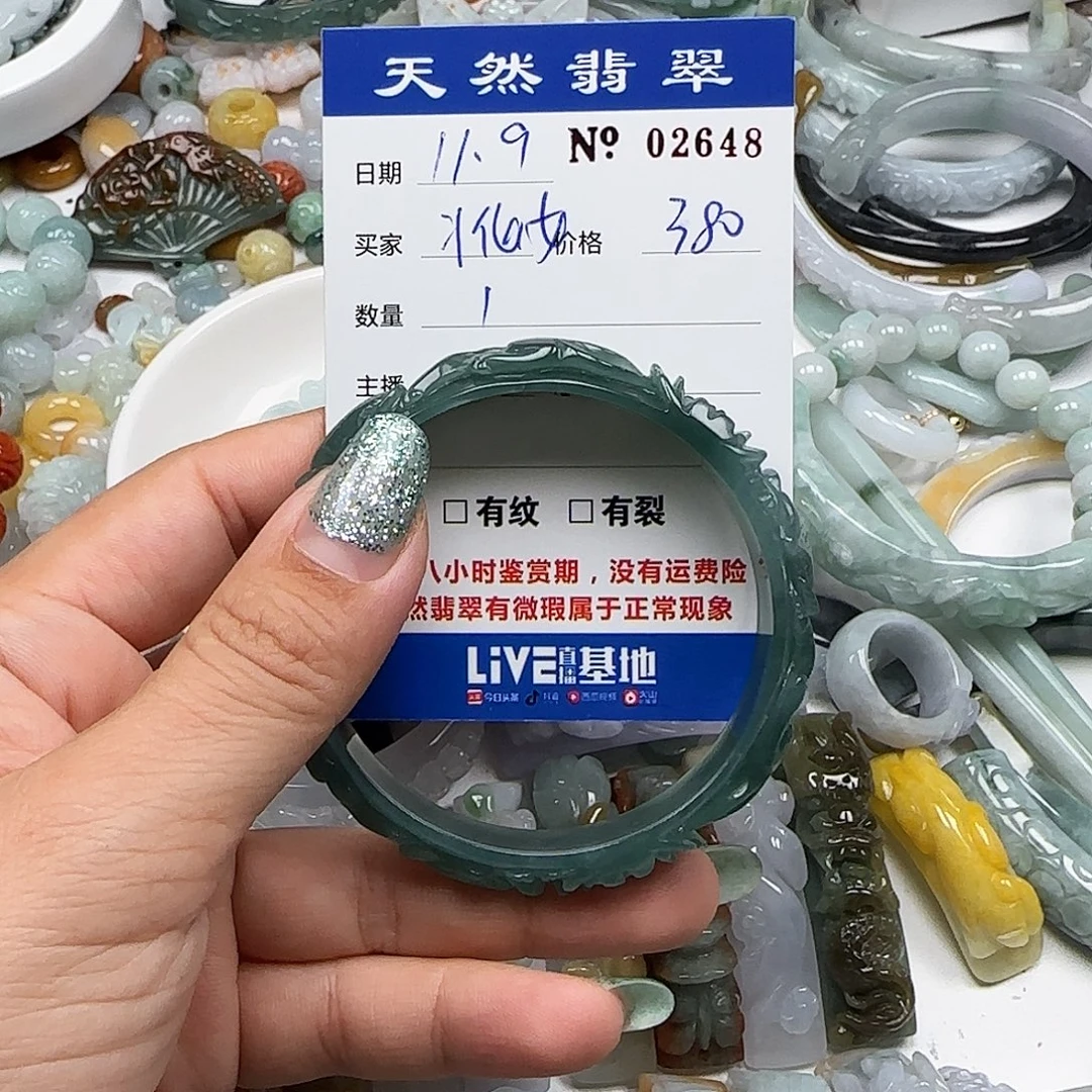 丬***树翡翠未镶嵌颈饰555