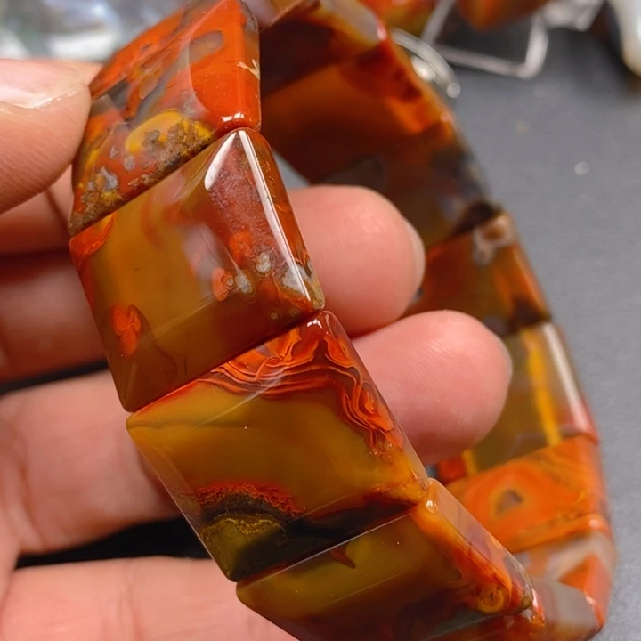 玛瑙/玉髓手链未镶嵌今*