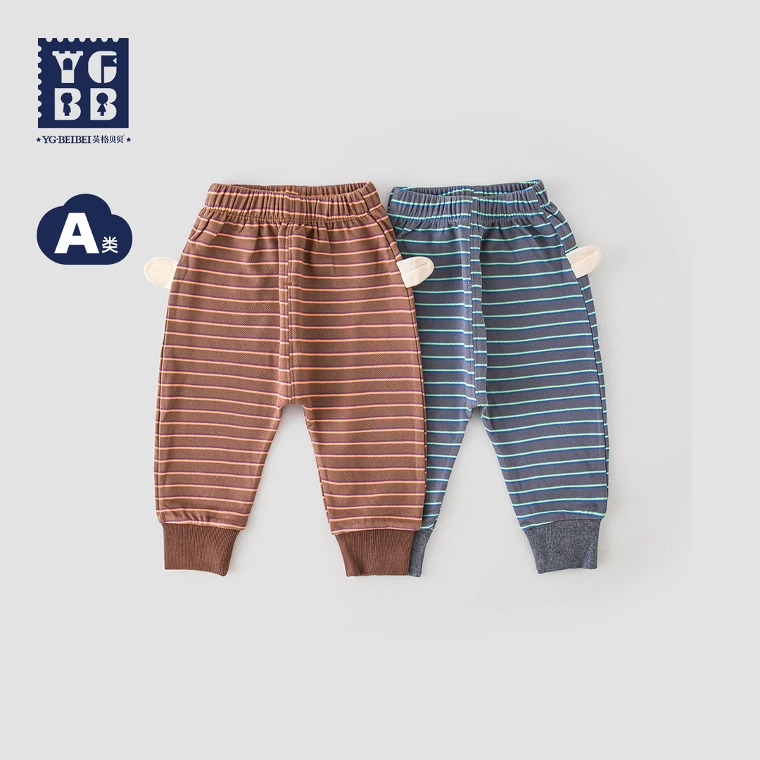 英格贝贝婴幼儿大屁屁长裤男女童哈伦裤宝宝裤子春秋单层可爱pp裤